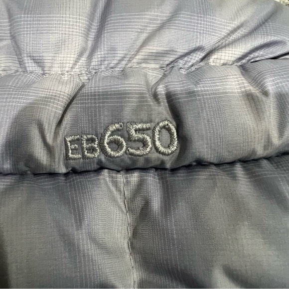 Eddie Bauer EB650 Grey Blue Down Filling Puffer Vest Zip Pockets Women’s Size S - Picture 9 of 12